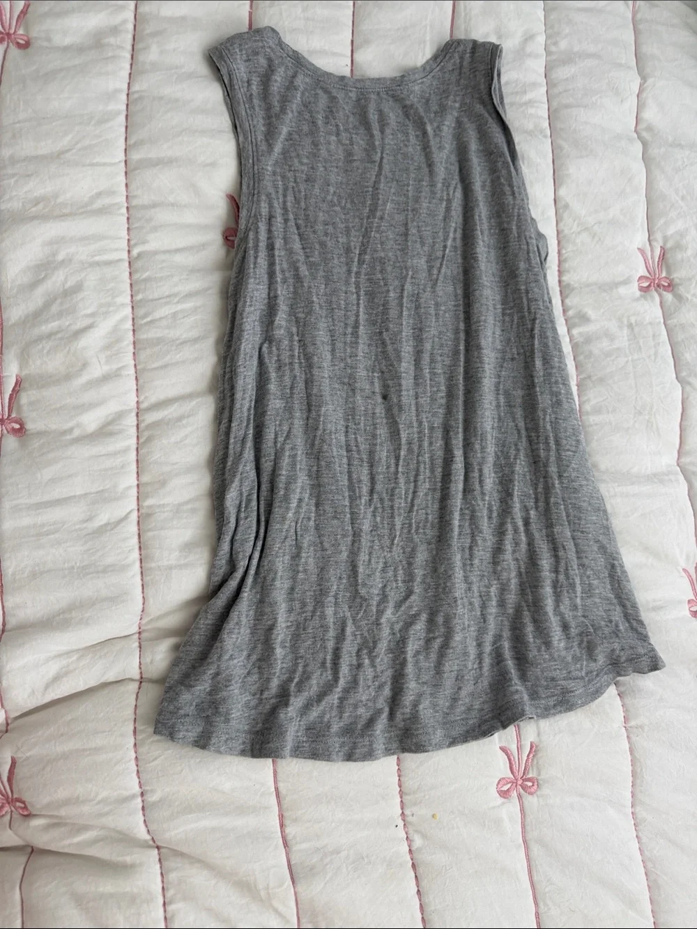 Justice Gray Tank Top with Pink & Teal Unicorn Graphic